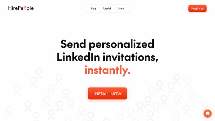 HirePeople Our Chrome extension crafts outreach messages for candidates in no time based on their LinkedIn profile. It allows you to choose the language you want for your outreach messages, indicate your level of intimacy with the candidate and tone up things - choose between a professional or a funny tone of voice for your outreach messages.