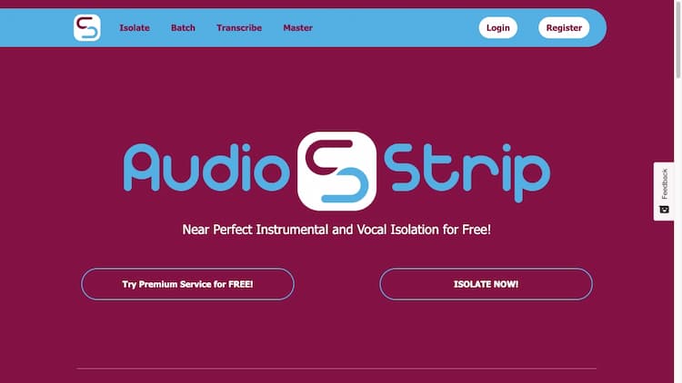 Audio Strip The best way to remove or isolate vocals from any song!