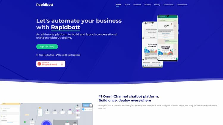 Rapidbott Rapidbott | A reliable chatbot partner for your business