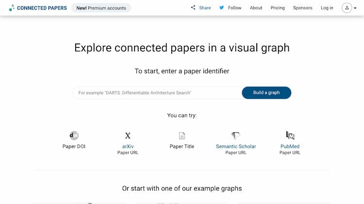 Connected Papers Connected Papers is a visual tool to help researchers and applied scientists find academic papers relevant to their field of work.