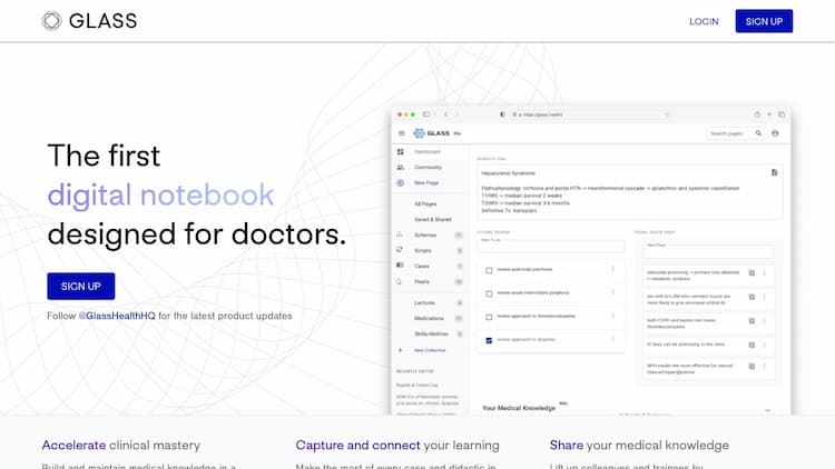 Glass.health Glass empowers clinicians with our platform for AI-powered clinical decision support.
