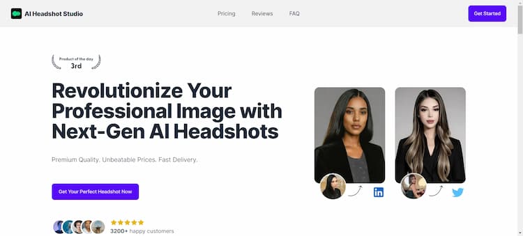 AI Headshot Studio [Exclusive] 30% OFF - promo code 'WELCOME30' | Revolutionize Your Professional Image with Next-Gen AI Headshots