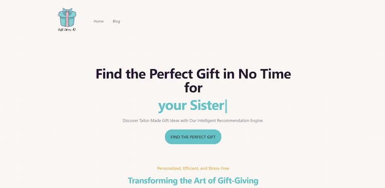 Gift Ideas AI Provides personalized gift recommendations based on recipients' interests, age, gender, and occasions, making gift-giving effortless and enjoyable.