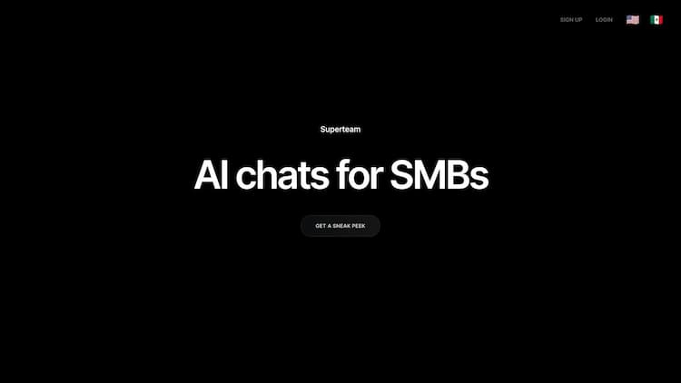 Superteam Superteam enables e-commerce businesses with action-based AI to provide instant customer service and conversational sales via WhatsApp, Instagram, Email, and soon iMessage.