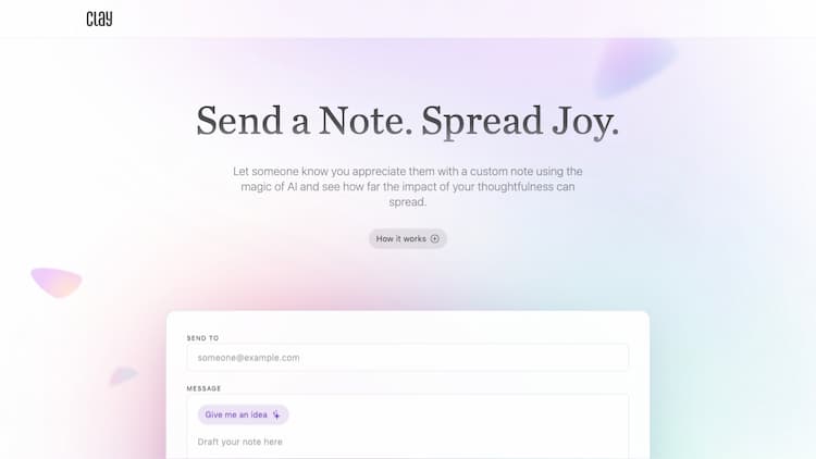 Spread Positivity Today Let someone know you appreciate them with a custom note using the magic of AI and see how far the impact of your thoughtfulness can spread.