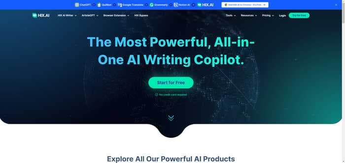 HIX AI Your Most Powerful, All-In-One AI Writing Copilot