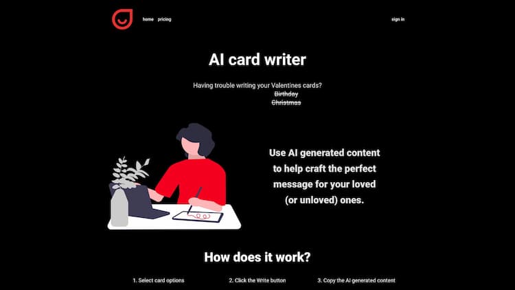 Write a Card Generate greeting card content using AI services