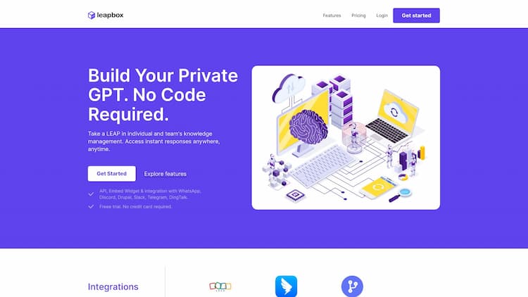 Build Your Private GPT. No Code Required AI Flow is a simple webflow template for startups in artificial intelligence space. The template has minimal interactions to keep things simple. It comes with CMS integration to make it easy to edit and customize.