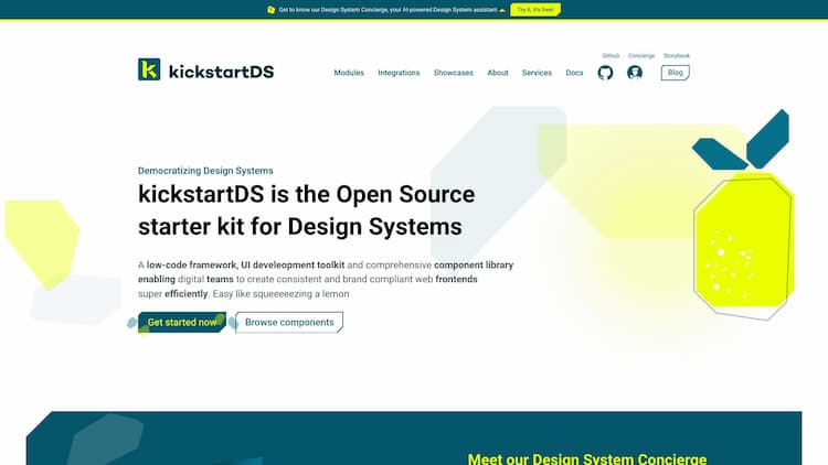 Design System kickstartDS is a comprehensive component and pattern library, enabling web development teams to create consistent and brand compliant web frontends super efficiently