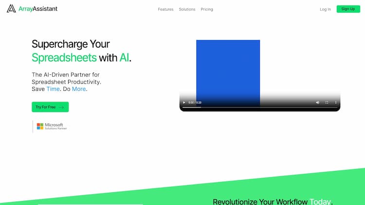 Array Assistant - AI Excel Bot Array Assistant - Harnessing the Power of AI for your Excel Spreadsheets.