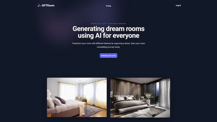 GPTRoom Generating dream rooms using AI for everyone.