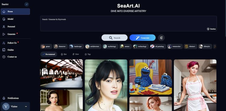 SeaArt SeaArt AI - an art creation platform for all people, discover creativity, capture inspiration, and create instantly