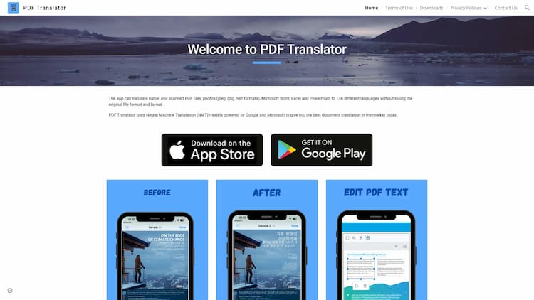 PDF Translator & Editor Translate all documents into over 100 languages, preserve original document formatting and layout