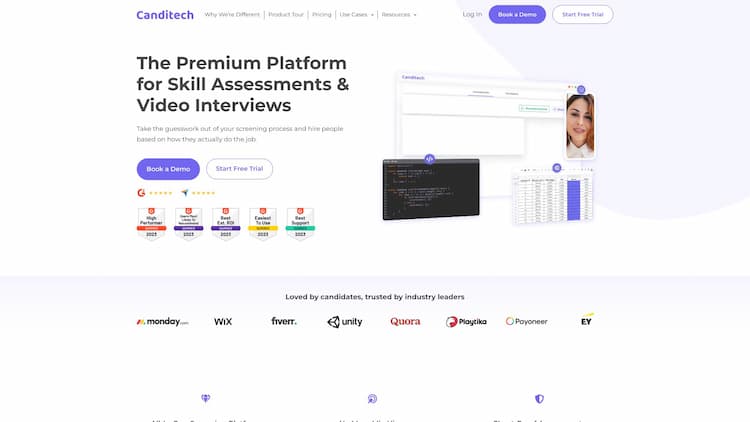 Canditech Canditech offers skill assessment solutions for HR professionals and hiring managers. Streamline your employment process with our innovative online job simulation covering technical and soft skills