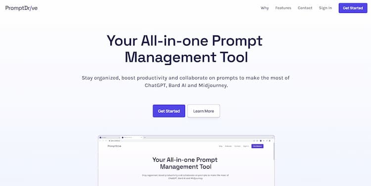PromptDrive.ai Your All-in-one Prompt Management Tool.