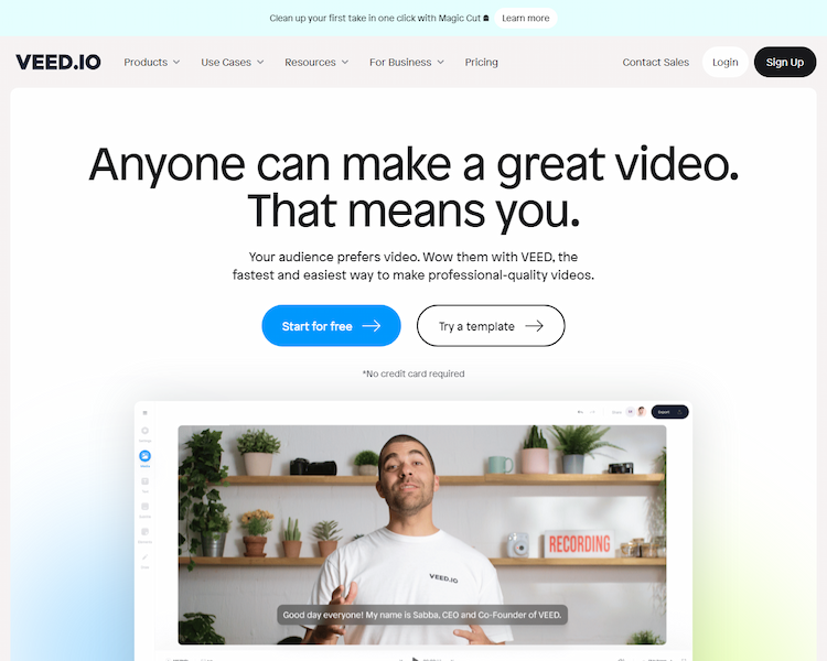 Veed.Io VEED: The Ultimate Online Video Suite for Professionals - Create Stunning Videos with Ease!