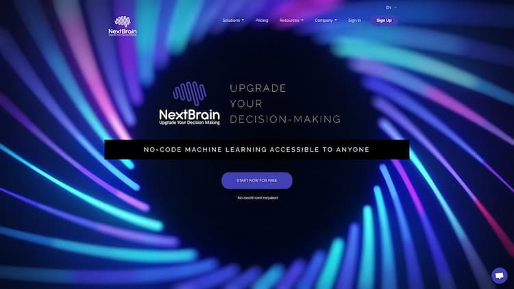 NextBrain AI Looking for No-Code AI solutions? NextBrain AI provides user-friendly machine learning tools that empower businesses to harness the power of AI without coding.