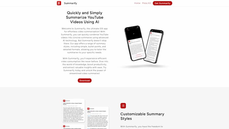 Summarify AI For YouTube Summarify AI For YouTube Powered By ChatGPT | Summarify