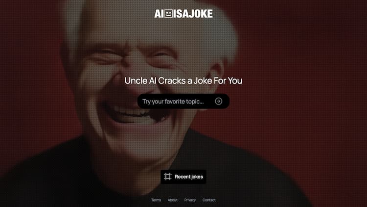 AI is a Joke Generate Any Joke You Can Imagine. Yes Anything! Using state-of-the-art A.I., effortlessly generate jokes from any text prompt.