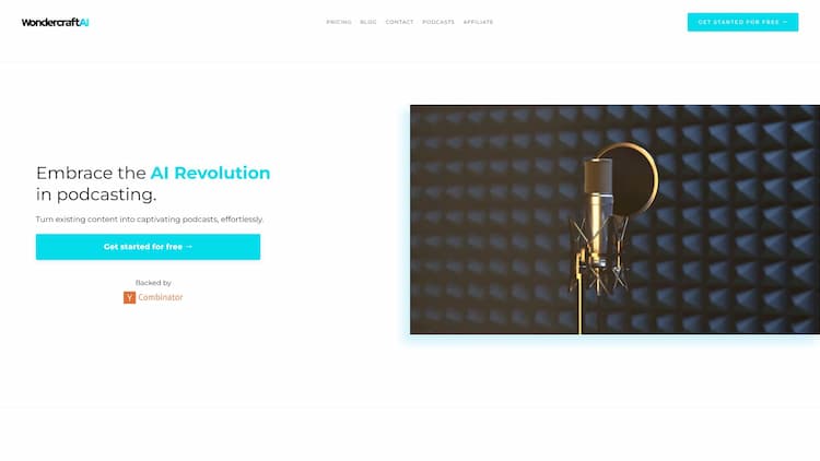 Wondercraft AI Wondercraft is a podcast builder that leverages generative AI voices to let anyone go from idea to published podcast in minutes. Businesses, Newsletters, and Publications are using Wondercraft to increase engagement.