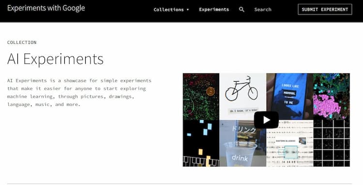 AI Experiments This product description invites users to delve into the world of machine learning by utilizing visual representations, artistic illustrations, various languages, and musical elements.