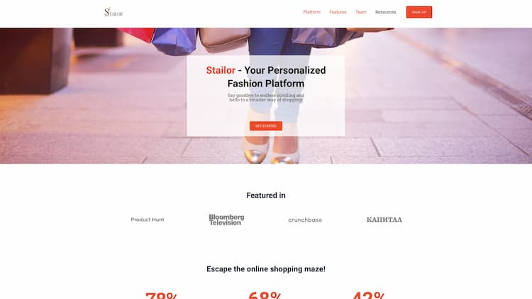 Stailor Stailor is a tool that works inside the client's store and by demand of the user collects data. The provided data is used for suggesting personalized size recommendations.