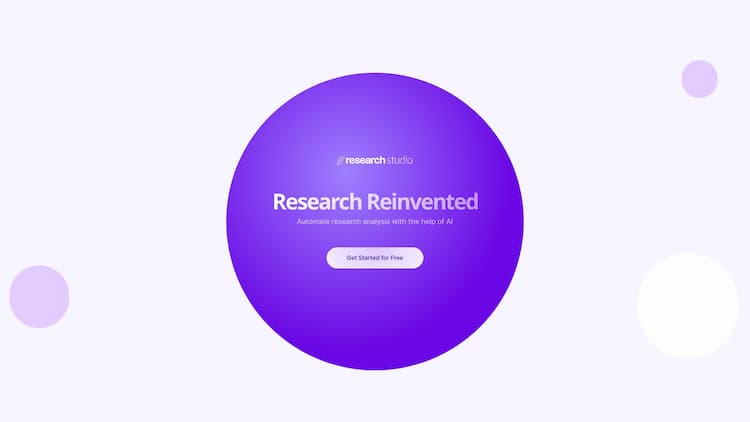 Research Studio Transform your data into action: Research Studio delivers rapid, AI-Powered research analysis for UX, Marketing, and Product people. Everything from summaries, insights, sentiment, personas to competitors & data diagrams.