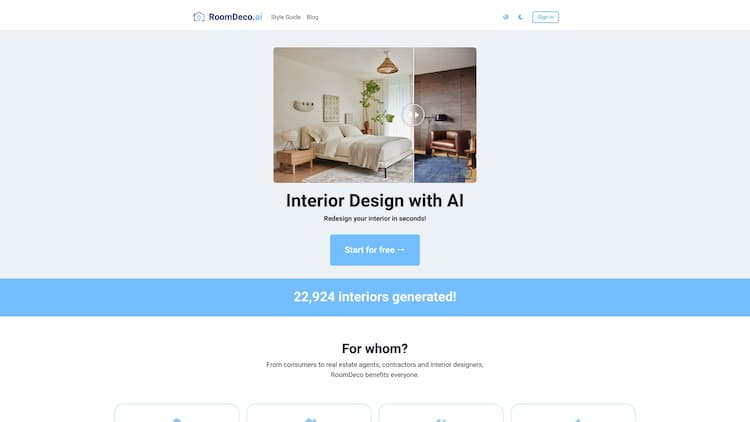 RoomDeco AI Interior Design with AI