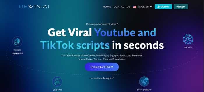 Rewin AI Running out of content ideas? Get Viral Youtube and TikTok scripts in seconds Turn Your Favorite Video Content Into Unique, Engaging Scripts and Transform Yourself into a Content Creation Powerhouse