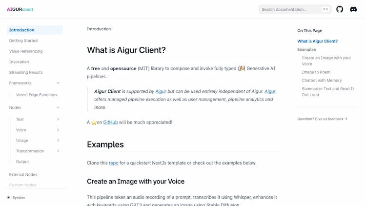 Aigur.dev Generative AI for Teams