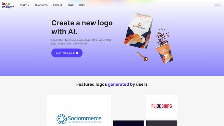 Logomakerr.ai Create your own logo design in less than 5 minutes! Effortlessly create a logo using our AI logo generator and free AI logo maker to to perfect your branding!