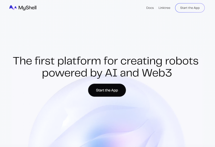 MyShell MyShell is a decentralized and comprehensive platform for discovering, creating, and staking AI-native apps.