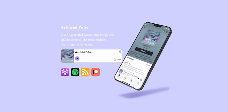 Artificial Pulse Artificial Pulse is an AI-generated podcast that provides a unique and optimistic outlook on technology through its delivery of uplifting news and updates on innovation.