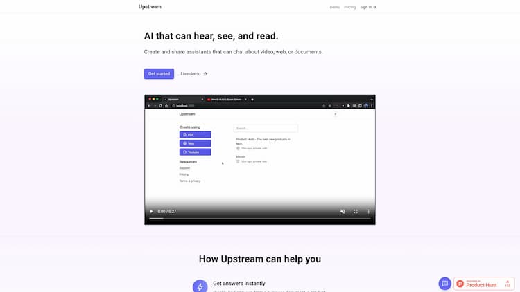 HeyQ&A HeyQ&A lets you turn a website into a shareable Q&A assistant using chatgpt. Let others use your Q&A assistant to find information quickly from your site and in plain english, whether it's about your products, pricing, or something else from your content.
