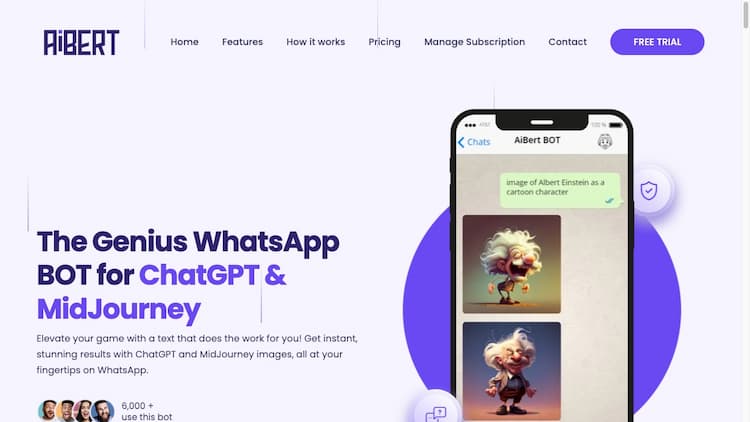 AiBERT AiBERT - The Genius WhatsApp Bot for ChatGPT and Midjourney