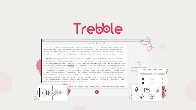 Trebble Online Audio Editor Edit spoken audio or video like you were editing a word document