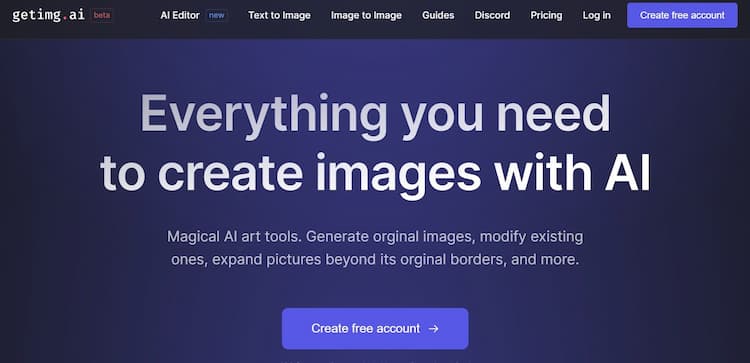 Getimg.ai This product description highlights the use of AI-powered tools for the creation, alteration, and enhancement of images.