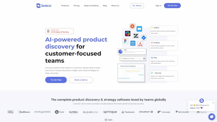 Zeda.io Discover customer problems to solve, decide what to build next, and create product strategies to drive outcomes. For product management professionals