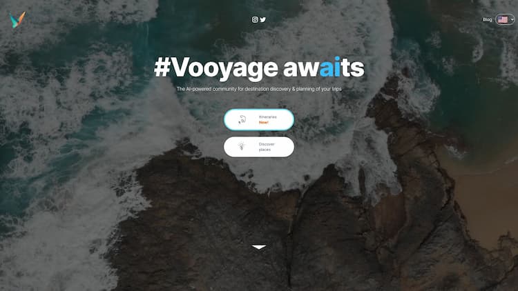 Vooyai Discover your dream travel destination with Vooyai. Provide your trip details, and our advanced AI will find the perfect location or create a bespoke itinerary if you already have a destination in mind. Vooyai is your ultimate AI-powered trip planner.