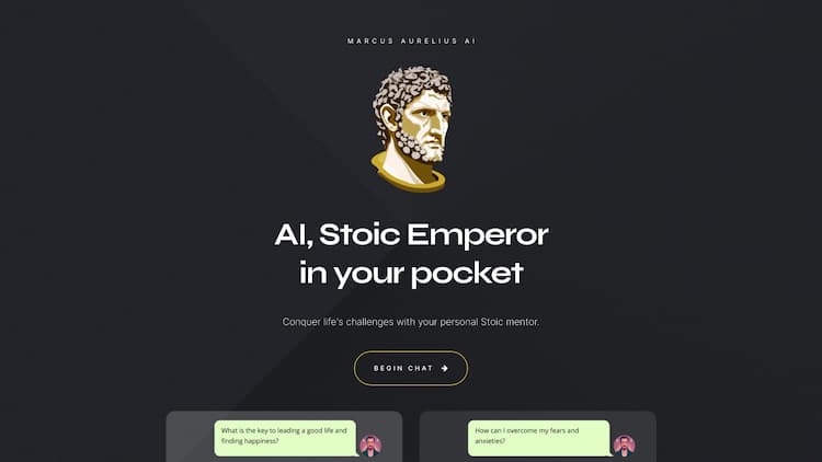 Marcus Aurelius AI AI, Stoic Emperor in your pocket