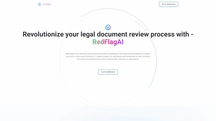 Redfalg AI Looking for a powerful tool to help identify potential issues in your terms and conditions? Look no further than RedFlag AI. Our advanced machine learning algorithms highlight problematic areas, allowing you to make informed decisions and minimize risk. Protect your business with RedFlag AI today.