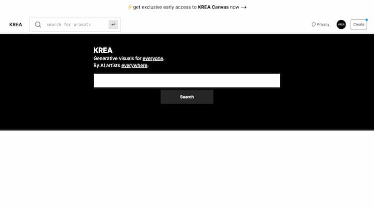 Krea Explore millions of AI generated images and create collections of prompts. Featuring Stable Diffusion generations.