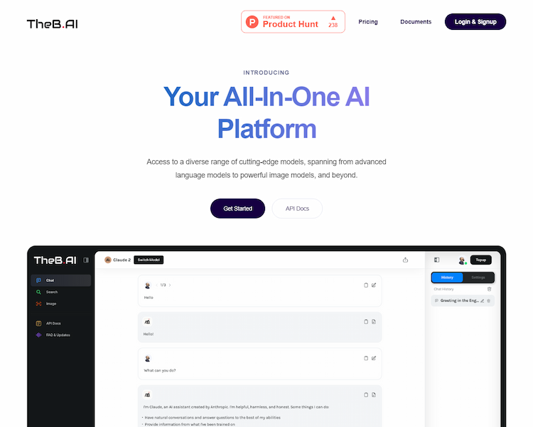 Theb.Ai TheB.AI: Your All-In-One AI Platform for Innovation and Streamlined Processes