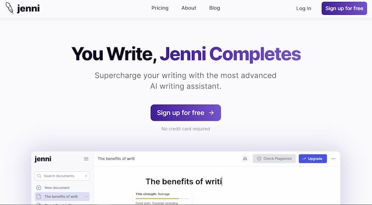 Jenni Utilize an AI-driven writing tool to enhance and boost your writing abilities.