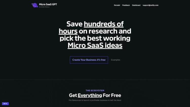 Micro SaaS GPT Micro SaaS GPT – Create personalized, professional-quality SaaS businesses.