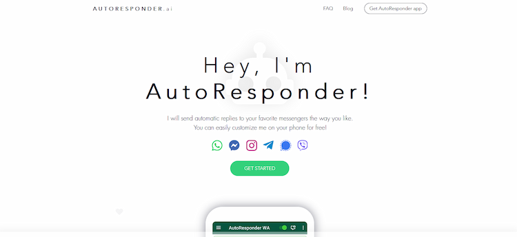 AutoResponder.ai Utilize AI technology to automatically send replies to your preferred messaging platforms.