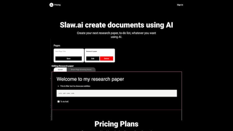 Slaw.ai Student? Business profressional? Slaw.ai is the best way to write documents using AI.