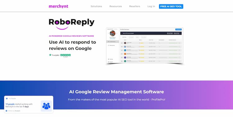 RoboReply Employ artificial intelligence to generate automated responses for managing and addressing reviews on the Google platform.