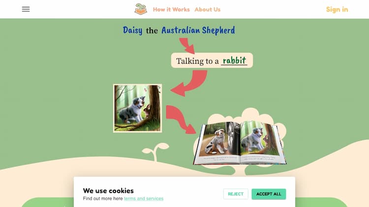 Your Own Story Book Your Own Story Book - Landing Page
