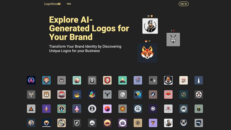 LogoStoreAI Transform Your Brand Identity by Discovering Unique Logos for your Brand and Business